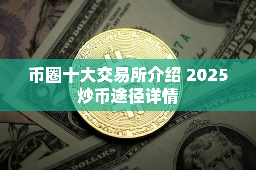 币圈十大交易所介绍 2025炒币途径详情