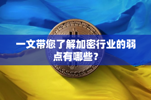 一文带您了解加密行业的弱点有哪些？