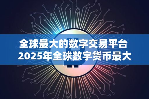 全球最大的数字交易平台 2025年全球数字货币最大的平台排名