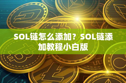 SOL链怎么添加？SOL链添加教程小白版