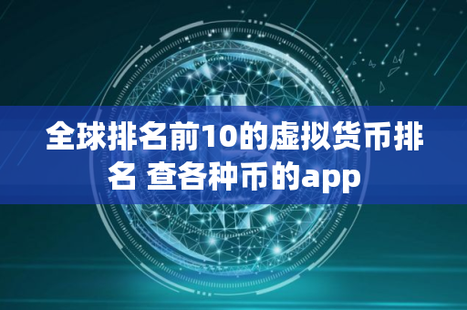 全球排名前10的虚拟货币排名 查各种币的app