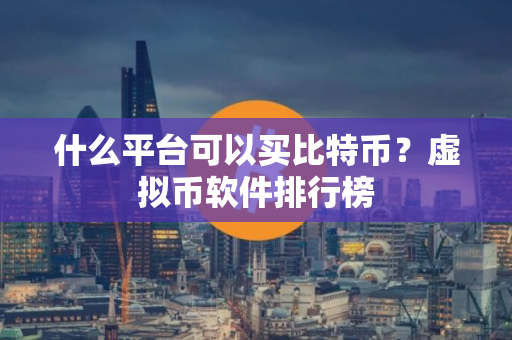 什么平台可以买比特币？虚拟币软件排行榜