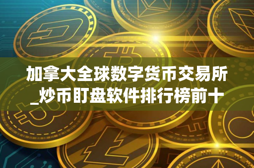 加拿大全球数字货币交易所_炒币盯盘软件排行榜前十名_买币交易平台