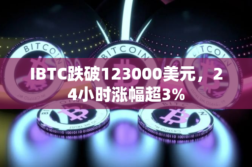 IBTC跌破123000美元，24小时涨幅超3%