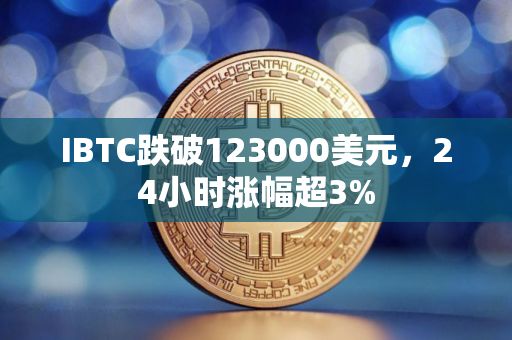 IBTC跌破123000美元，24小时涨幅超3%