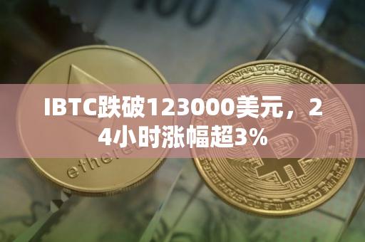 IBTC跌破123000美元，24小时涨幅超3%