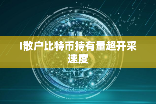 I散户比特币持有量超开采速度