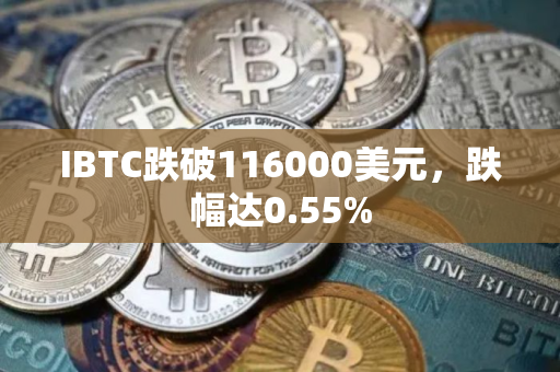 IBTC跌破116000美元，跌幅达0.55%
