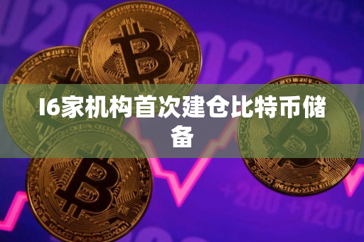 I6家机构首次建仓比特币储备 I6家机构首次建仓比特币储备