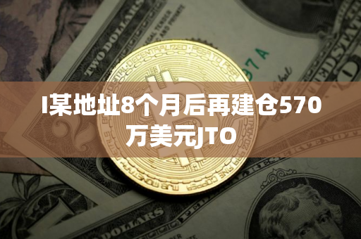 I某地址8个月后再建仓570万美元JTO
