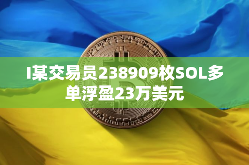 I某交易员238909枚SOL多单浮盈23万美元