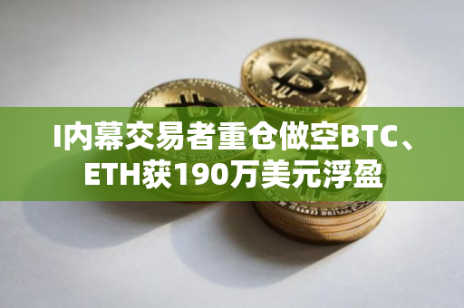 I内幕交易者重仓做空BTC、ETH获190万美元浮盈