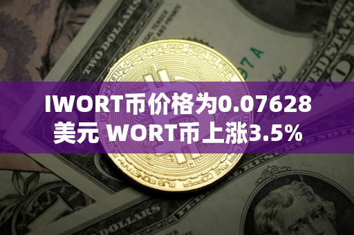 IWORT币价格为0.07628美元 WORT币上涨3.5%