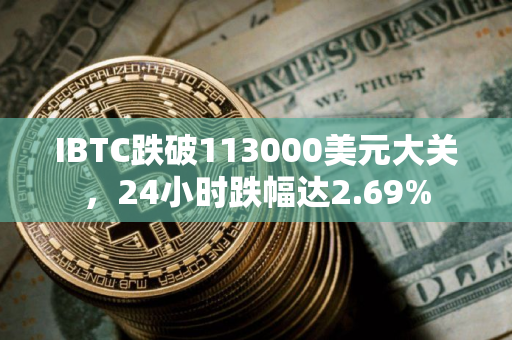 IBTC跌破113000美元大关，24小时跌幅达2.69%