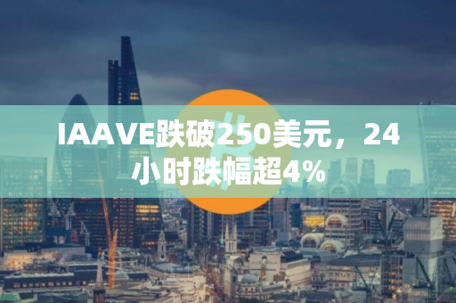 IAAVE跌破250美元，24小时跌幅超4%