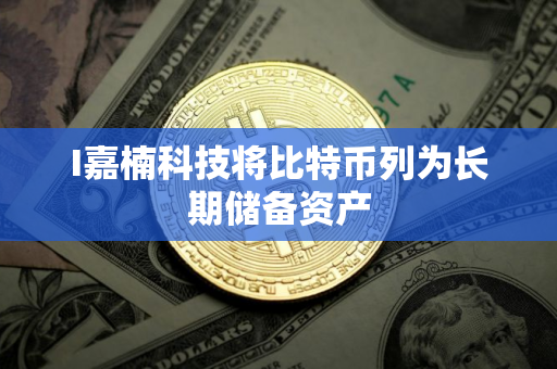 I嘉楠科技将比特币列为长期储备资产