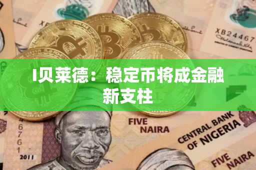 I贝莱德:稳定币将成金融新支柱 I贝莱德:稳定币将成金融新支柱
