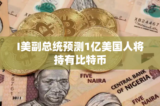I美副总统预测1亿美国人将持有比特币