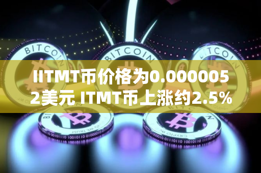 IITMT币价格为0.0000052美元 ITMT币上涨约2.5%