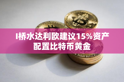 I桥水达利欧建议15%资产配置比特币黄金