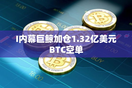 I内幕巨鲸加仓1.32亿美元BTC空单
