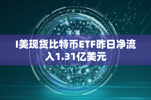 I美现货比特币ETF昨日净流入1.31亿美元