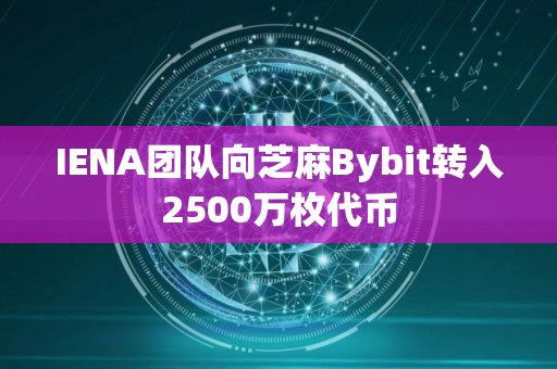 IENA团队向芝麻Bybit转入2500万枚代币