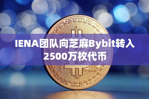 IENA团队向芝麻Bybit转入2500万枚代币