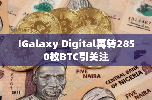 IGalaxy Digital再转2850枚BTC引关注