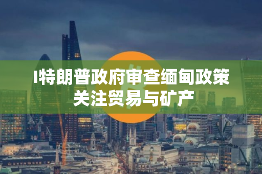 I特朗普政府审查缅甸政策 关注贸易与矿产