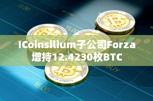 ICoinsilium子公司Forza增持12.4230枚BTC