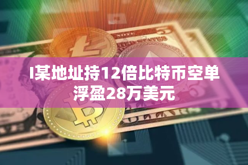 I某地址持12倍比特币空单浮盈28万美元