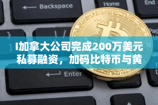 I加拿大公司完成200万美元私募融资，加码比特币与黄金布局