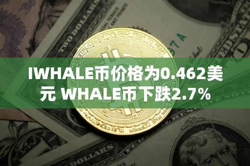 IWHALE币价格为0.462美元 WHALE币下跌2.7%