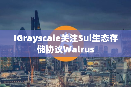 IGrayscale关注Sui生态存储协议Walrus IGrayscale关注Sui生态存储协议Walrus