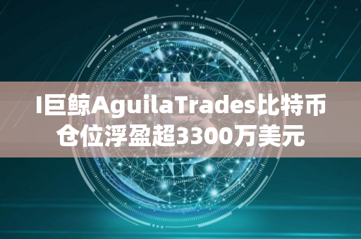 I巨鲸AguilaTrades比特币仓位浮盈超3300万美元