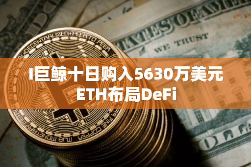 I巨鲸十日购入5630万美元ETH布局DeFi