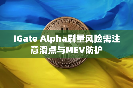 IGate Alpha刷量风险需注意滑点与MEV防护