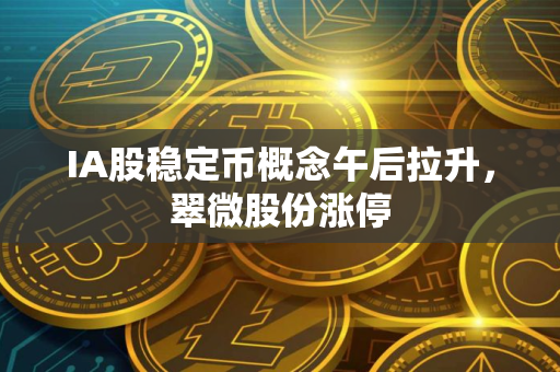 IA股稳定币概念午后拉升，翠微股份涨停