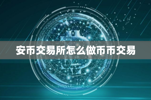 安币交易所怎么做币币交易