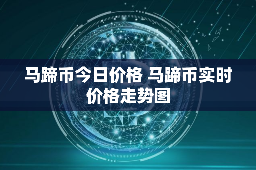 马蹄币今日价格 马蹄币实时价格走势图