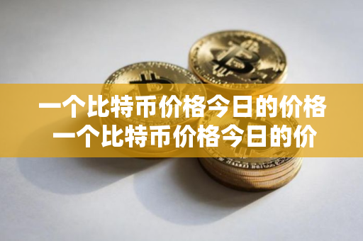 一个比特币价格今日的价格 一个比特币价格今日的价格是多少钱