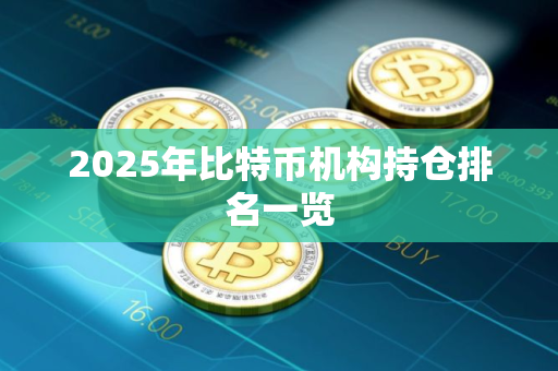 2025年比特币机构持仓排名一览 2025年比特币机构持仓排名一览