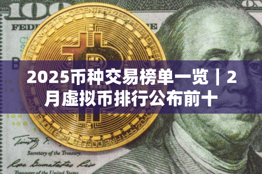 2025币种交易榜单一览｜2月虚拟币排行公布前十