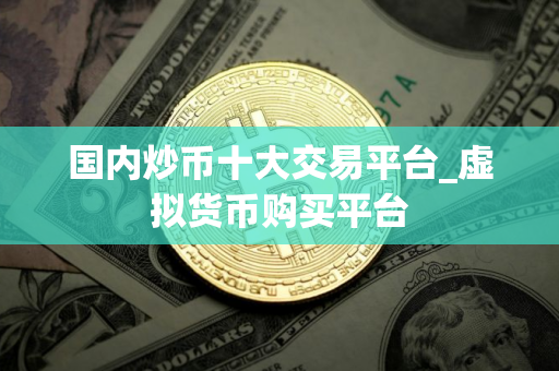 国内炒币十大交易平台_虚拟货币购买平台