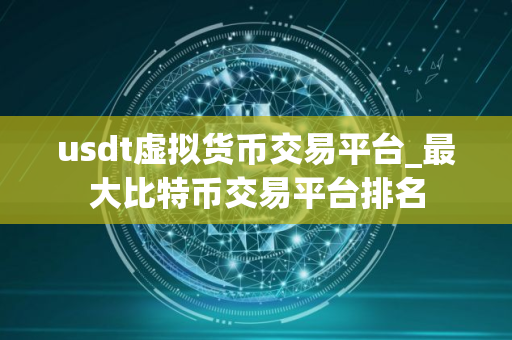 usdt虚拟货币交易平台_最大比特币交易平台排名