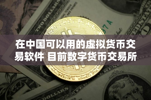 在中国可以用的虚拟货币交易软件 目前数字货币交易所排名