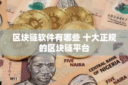 区块链软件有哪些 十大正规的区块链平台