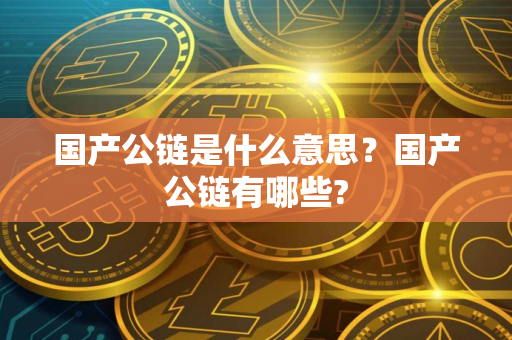 国产公链是什么意思?国产公链有哪些? 国产公链是什么意思?国产公链有哪些?