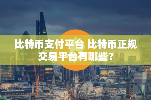 比特币支付平台 比特币正规交易平台有哪些？
